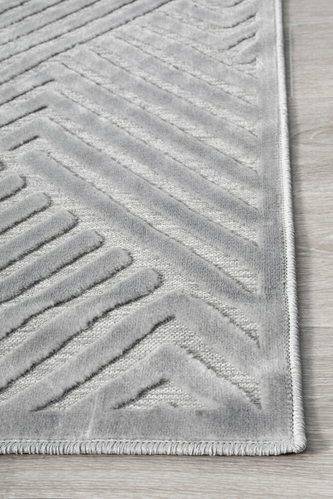 Rug Culture York Medium Silver Rug 230X160CM - YRK-CIND-SIL-230X160 hero image