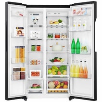 LG 626L Side by Side Frost Free Fridge & Freezer GS-B680MBL hero image