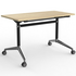 OLG Modulus Table 1200x750 New Oak Worktop with Black and Chrome Frame OG_MFLIP1275B_NO image NaN