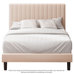 Zinus Debi Queen Upholstered Bed Base Beige AU-FHVP-Q hero image