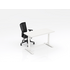 OLG Luxe Adjustable Glass Desk & Optic Chair Bundle 1200mm - White - LXHDPKG_1_W image NaN