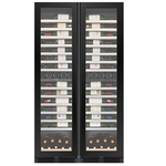KingsBottle Atelier Harmony 172 Bottle Four Zone Side-by-Side Wine Fridge System KB245W4-BK hero image