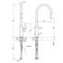 Armando Vicario LUZ-1B Luz Pull Out Kitchen Mixer Tap image NaN