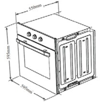 Omega 60cm Electric Multi Function Built-in Oven OBO674X hero image