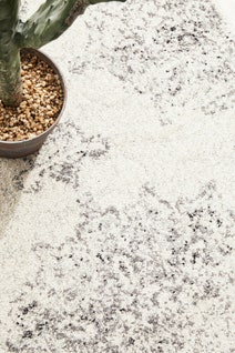 Rug Culture Chrome Large Silver & Off White Rug 400X80CM - CRO-RIT-SIL-400X80 hero image