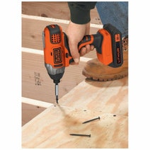 Black & Decker 18V Lithium-Ion Cordless Impact Driver Bare Unit BDCIM18N-XE hero image
