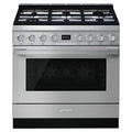 Smeg 90cm Portofino Freestanding Dual Fuel Oven/Stove  Stainless Steel CPF9GPXA 