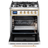 Ilve 76cm Majestic Duel Fuel Upright Oven/Stove M30DNE3SSG image NaN