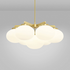 CTO Lighting Cloudesley Medium Chandelier Light - Satin Brass with Opal Glass CLOCHMSBGO image NaN