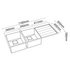 Abey ST340DR Lugano Double Bowl Left Hand Drainer Sink image NaN