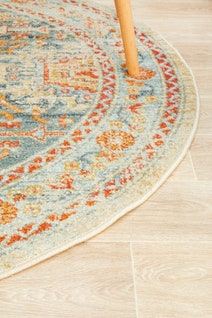 Rug Culture Legacy Small Multi-coloured Rug 150X150CM - LEG-853-BLUE-150150 hero image