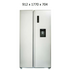 CHiQ 602L Side by Side Frost Free Refrigerator CSS601SD image NaN