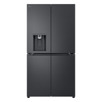 LG 636L French Door Fridge with Non-Plumbed Ice and Water Dispenser Matte Black GF-LN700MBL hero image