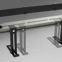 One For All Falcon Universal TV Stand Walnut Gun Metal UE-WM7481 hero image