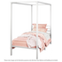 Zinus Patricia Single Metal Canopy Bed Frame White AU-CPBFW-S image NaN