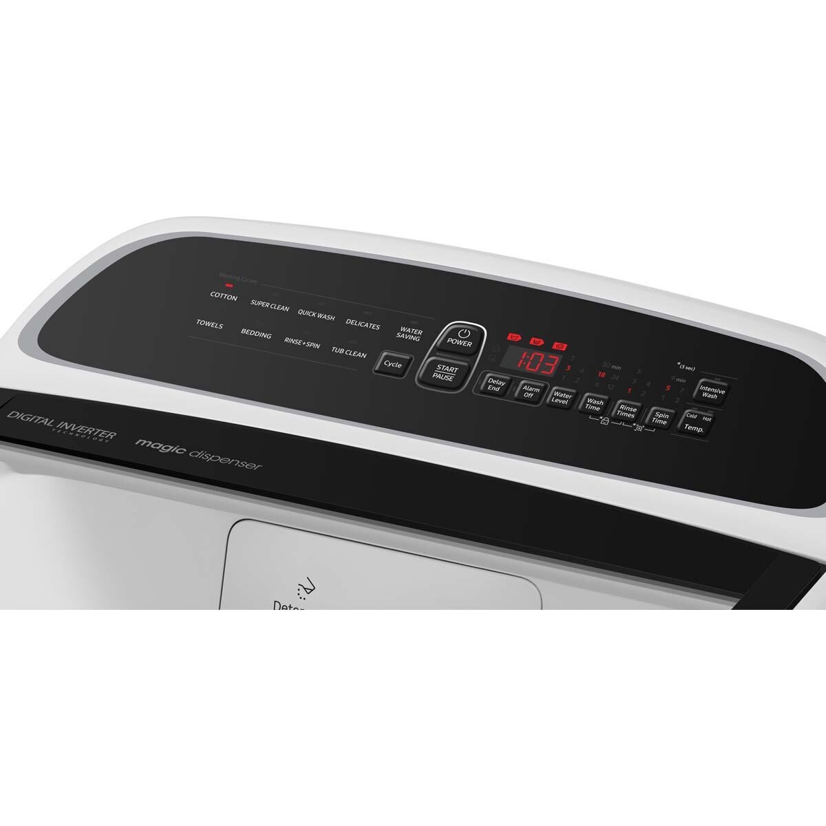 Samsung 9kg Top Load Washing Machine WA90T6250BW hero image