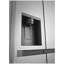 LG 641L Side by Side Refrigerator with Non-Plumbed Ice and Water Stainless Steel GS-N599PL hero image