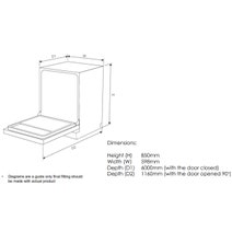 DeLonghi 60cm 8 Program Auto Door Stainless Steel Dishwasher DEDW60158S4 hero image