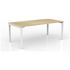 OLG Axis Straightline Desk 1800x900 New Oak Worktop with White Frame OG_AXSD189_NO image NaN