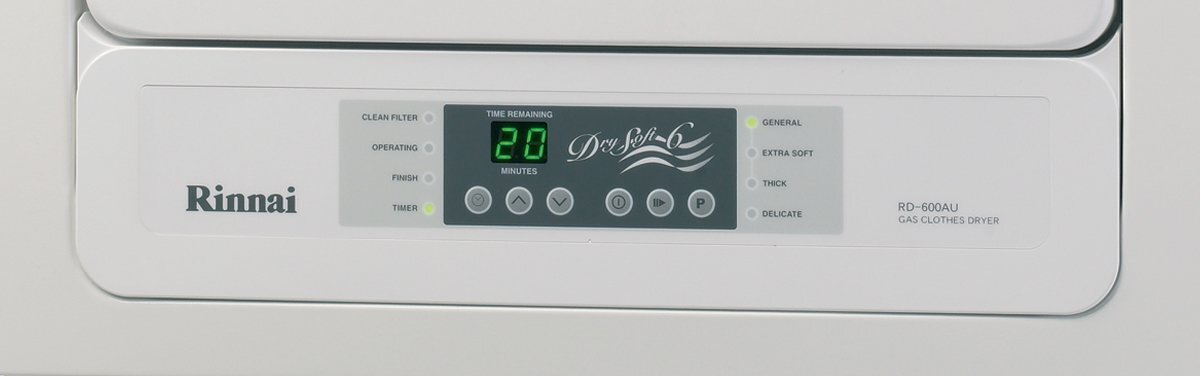 Rinnai 6kg Dry-Soft 6 Natural Gas Dryer DRYSOFT6N | Appliances Online