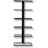 KingsBottle 6 Bottle H-Type Wall Mounted Metal Wine Rack WMRH-06B image NaN
