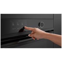 Fisher & Paykel 76cm Series 9 Contemporary Compact Combi-Microwave Oven Black Glass OM76NDTDB1 hero image