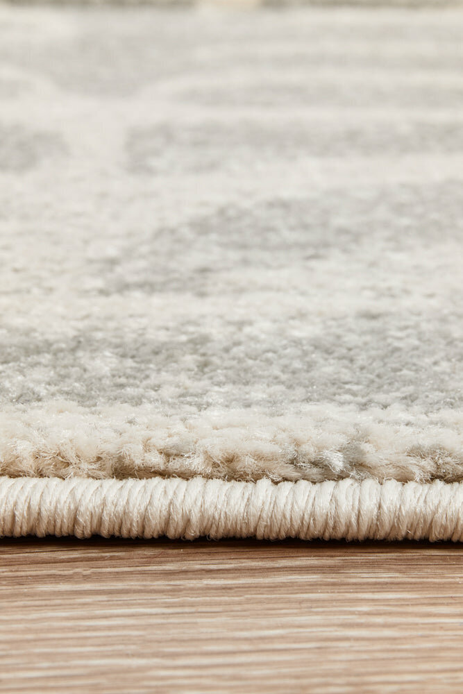 Rug Culture Chrome Large Silver & Off White Rug 290X200CM - CRO-SAV-SIL-290X200 hero image