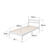 Zinus Robin Single Wood Bed Frame White AU-FPWNH1-14S image NaN