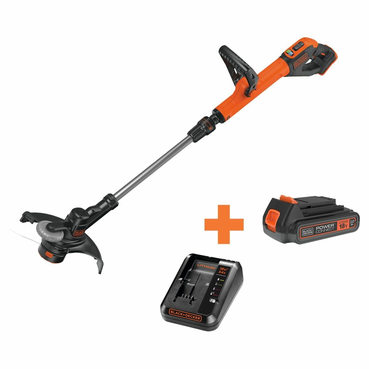 Black Decker STC1820PC XE 28cm 18V Lithium Ion Cordless String Trimmer