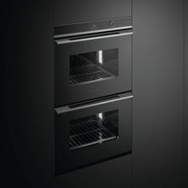 Fisher & Paykel 76cm Series 9 Contemporary Pyrolytic Built-In Double Oven OB76DDPTDX2 hero image