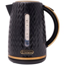 Westinghouse Kettle and Toaster Pack Black Gold 1.7L Kettle, 4 Slice Toaster WHKTPK13KG hero image