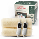 Sunbeam Sleep Perfect Wool Fleece Anti-Bacterial King Electric Blanket BLW6671 hero image