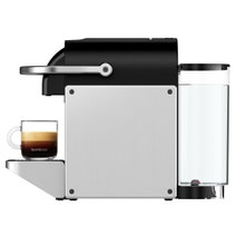 DeLonghi Pixie Nespresso Capsule Coffee Machine Silver and Aeroccino3 EN127SAE hero image