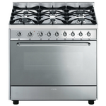 Smeg 90cm Classic Aesthetic Freestanding Dual Fuel Oven/Stove CS90GMXA hero image