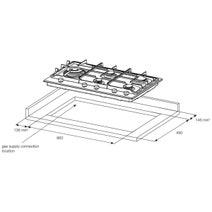 Electrolux 90cm 5 Burner Stainless Steel Natural Gas Cooktop EHG955SE hero image