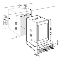 Liebherr GrandCru 131L Built-In Under Bench Beverage Centre Left Hinge UKES1752LH-23 hero image