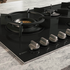 ASKO 90cm Natural Gas 5 Burner Cooktop with Fusion Volcano Burner Black Ceramic Glass HG8953BGD1 image NaN