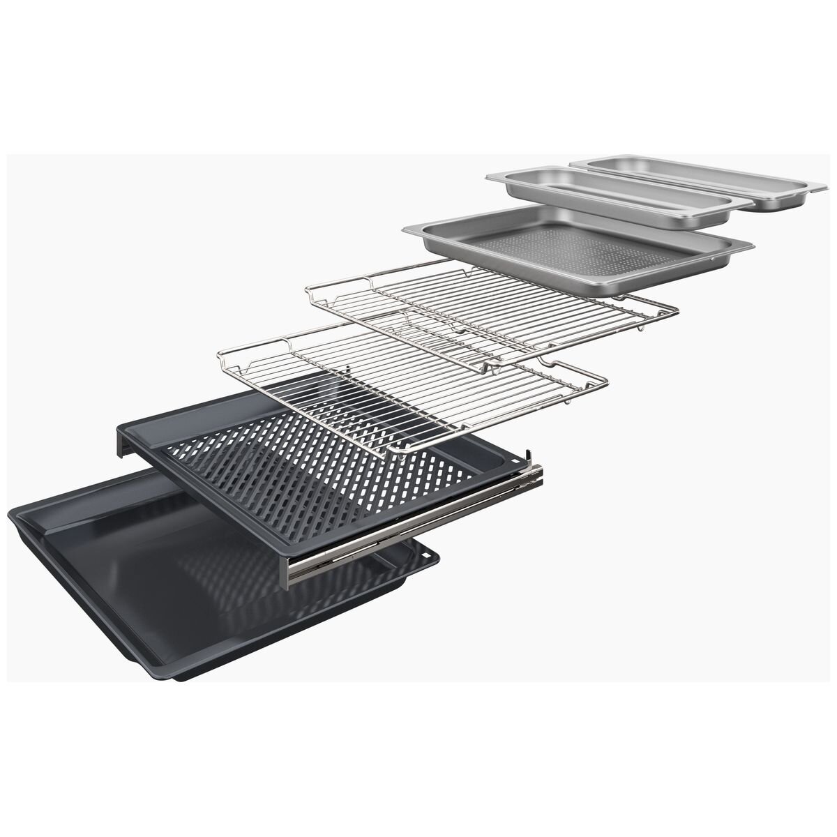 NEFF 60cm Slide & Hide Oven with Full Steam Metallic Silver B69FY5CY0A-MS hero image
