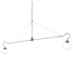 CTO Lighting Floren 2 Arm Pendant Light - Antique Brass FLOREN2ARM hero image