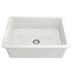 Turner Hastings Cuisine 68 Single Bowl Inset and Undermount Sink Gloss White CU68FS  hero image