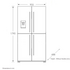 Fisher & Paykel 605L Quad Door Fridge RF605QDVX1 image NaN