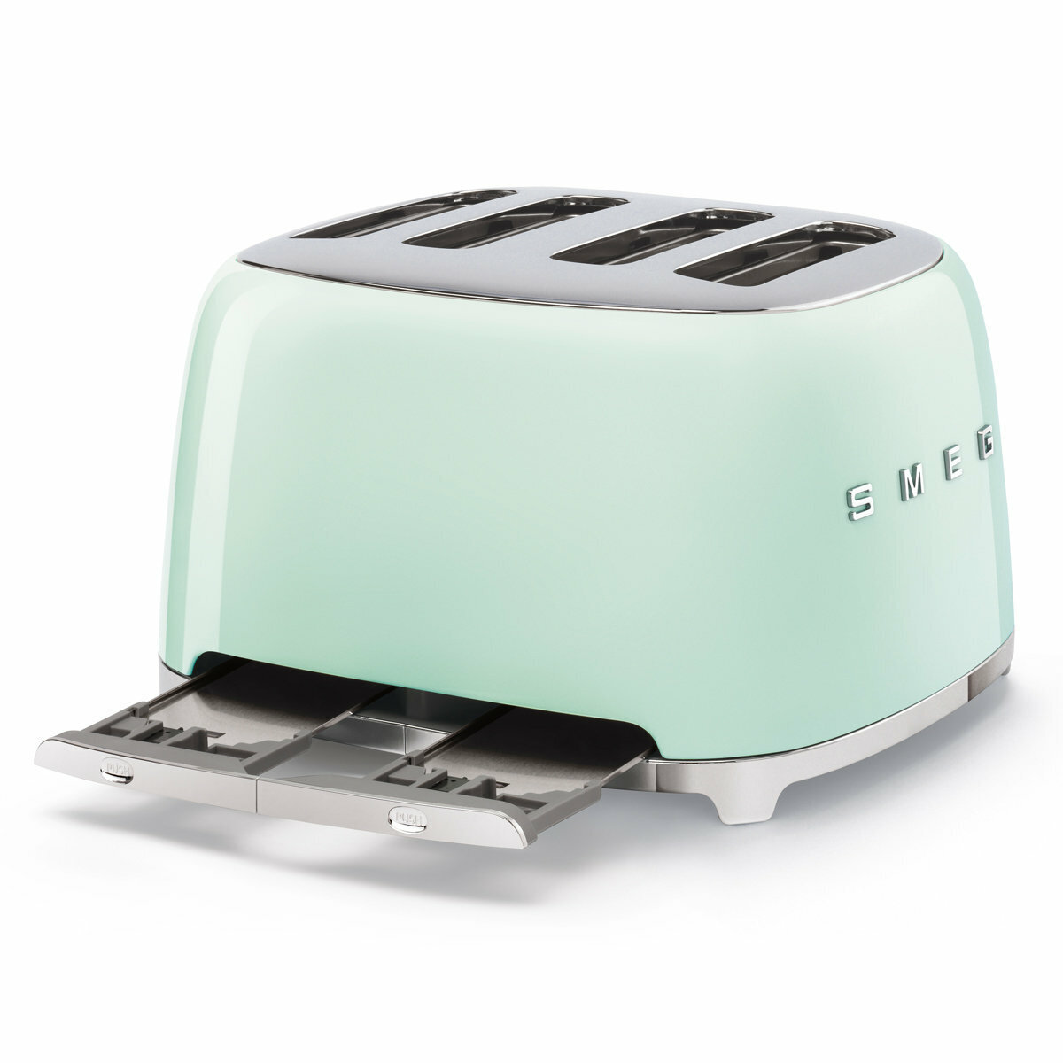 Smeg Temperature Control Kettle and Four Slice Toaster Breakfast Pack Pastel Green KLF04PGAUTSF03PGAU Appliances Online