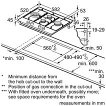 Bosch 60cm Series 6 Stainless Steel Gas Cooktop PCI6A5B90A hero image