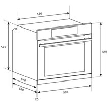 Haier 60cm 600 Series Built-In Pyrolytic Oven with Steam Assist Plus Grey HWO60S16TPG5 hero image