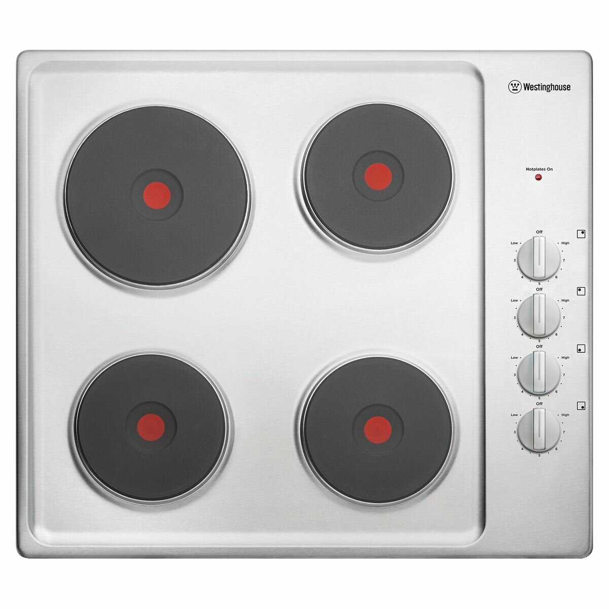 Westinghouse 60cm Electric Stainless Steel Cooktop WHS642SC hero image