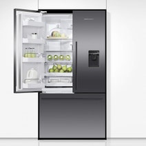 Fisher & Paykel Series 7 569L French Door Refrigerator with Ice and Water Black Stainless Steel RF610ADUB5 hero image