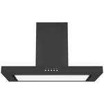 Omega 90cm Box Canopy Rangehood Matt Black ORC90MB hero image