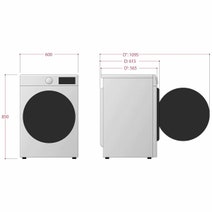 LG 7.5kg Front Load Washing Machine WD1275TC5W hero image