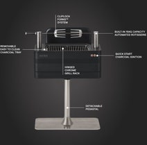 EVERDURE FUSION Charcoal BBQ with Rostisserie Black HBCE1BSB hero image
