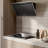 Smeg 90cm Angled Wall Mount Matte Black Rangehood KV394MB image NaN